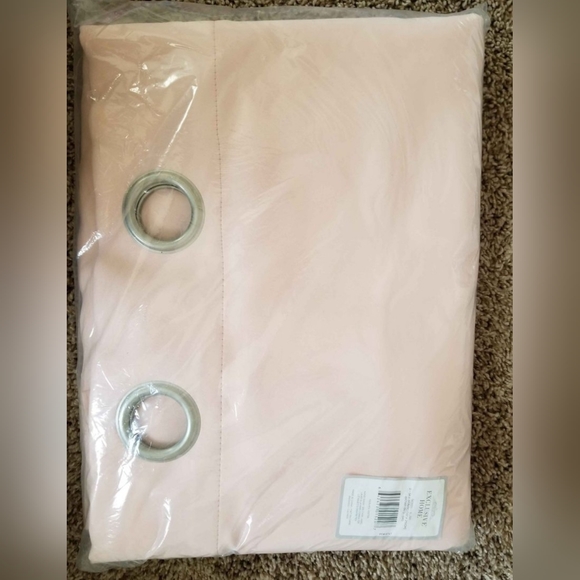 Sateen Blush Curtain Panels - Picture 4 of 5